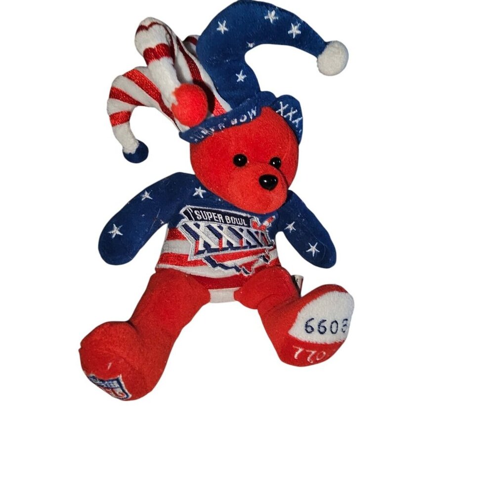 NFL Super Bowl 36 XXXVI Limited Edition Plush Bean Bear